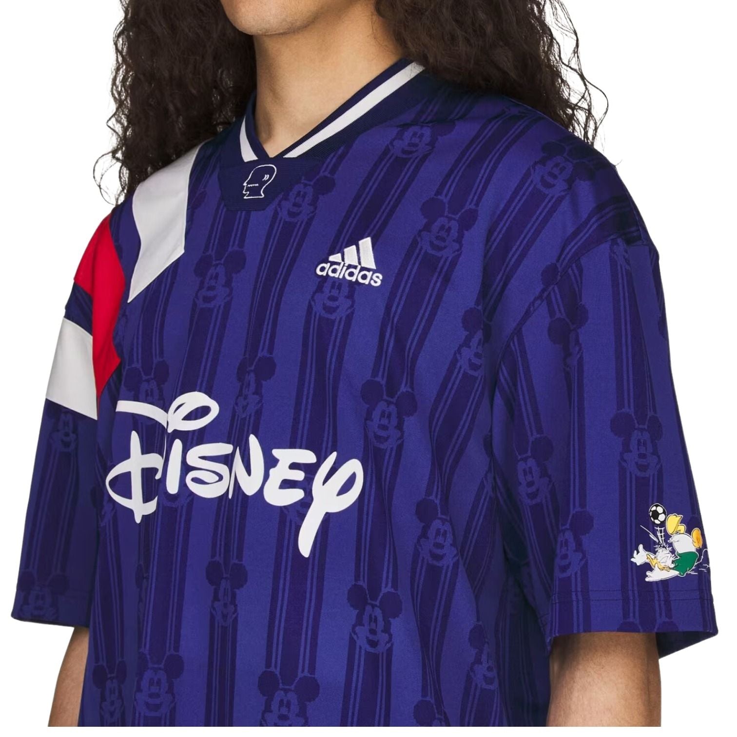 adidas x Brain Dead x Disney Football Jersey Asia Sizing 'Victory Blue' KR5194