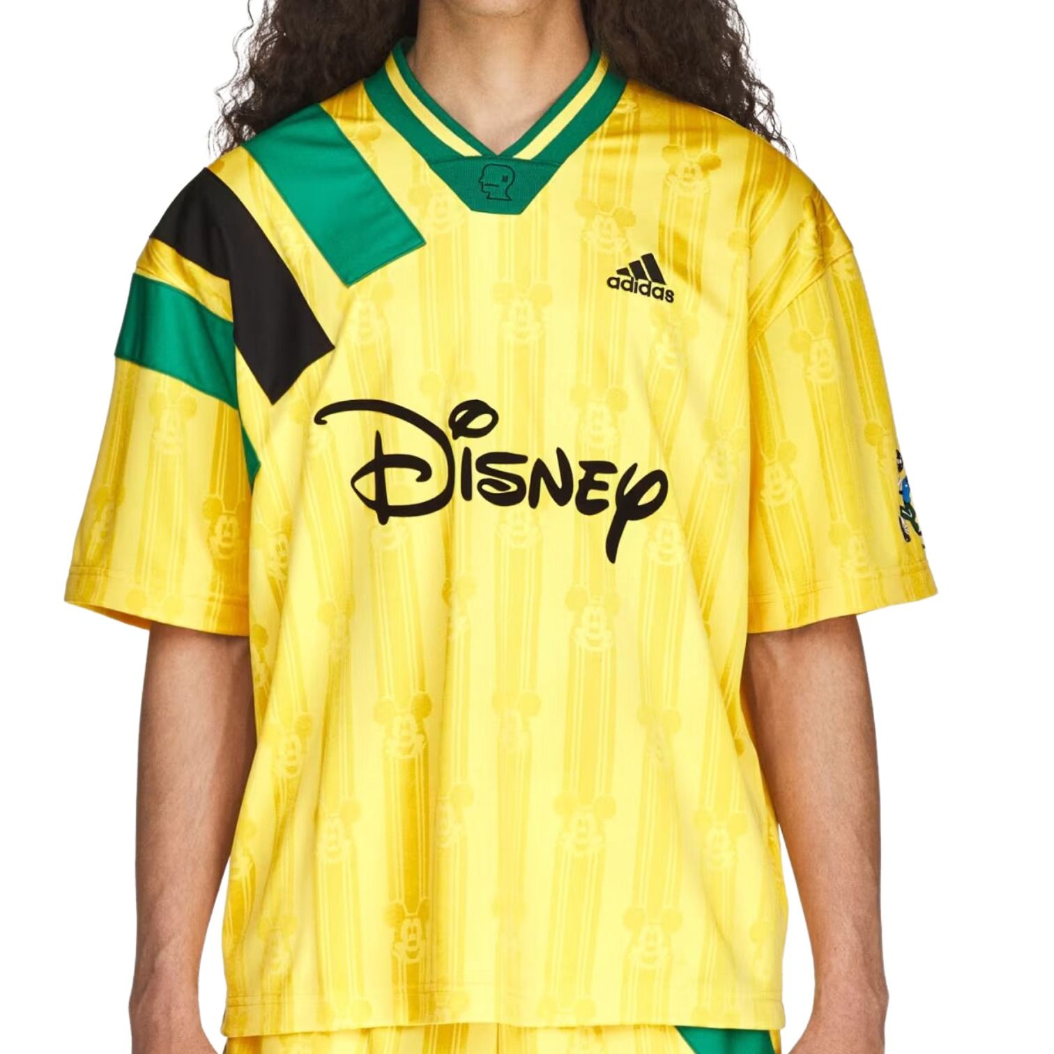 adidas x Brain Dead x Disney Football Jersey Asia Sizing 'Bold Gold' KR5195
