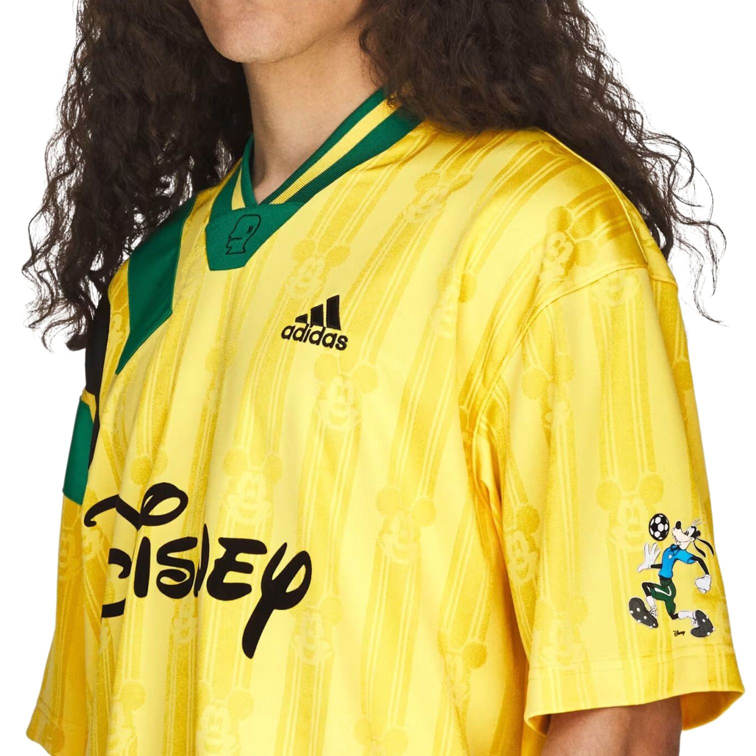 adidas x Brain Dead x Disney Football Jersey Asia Sizing 'Bold Gold' KR5195