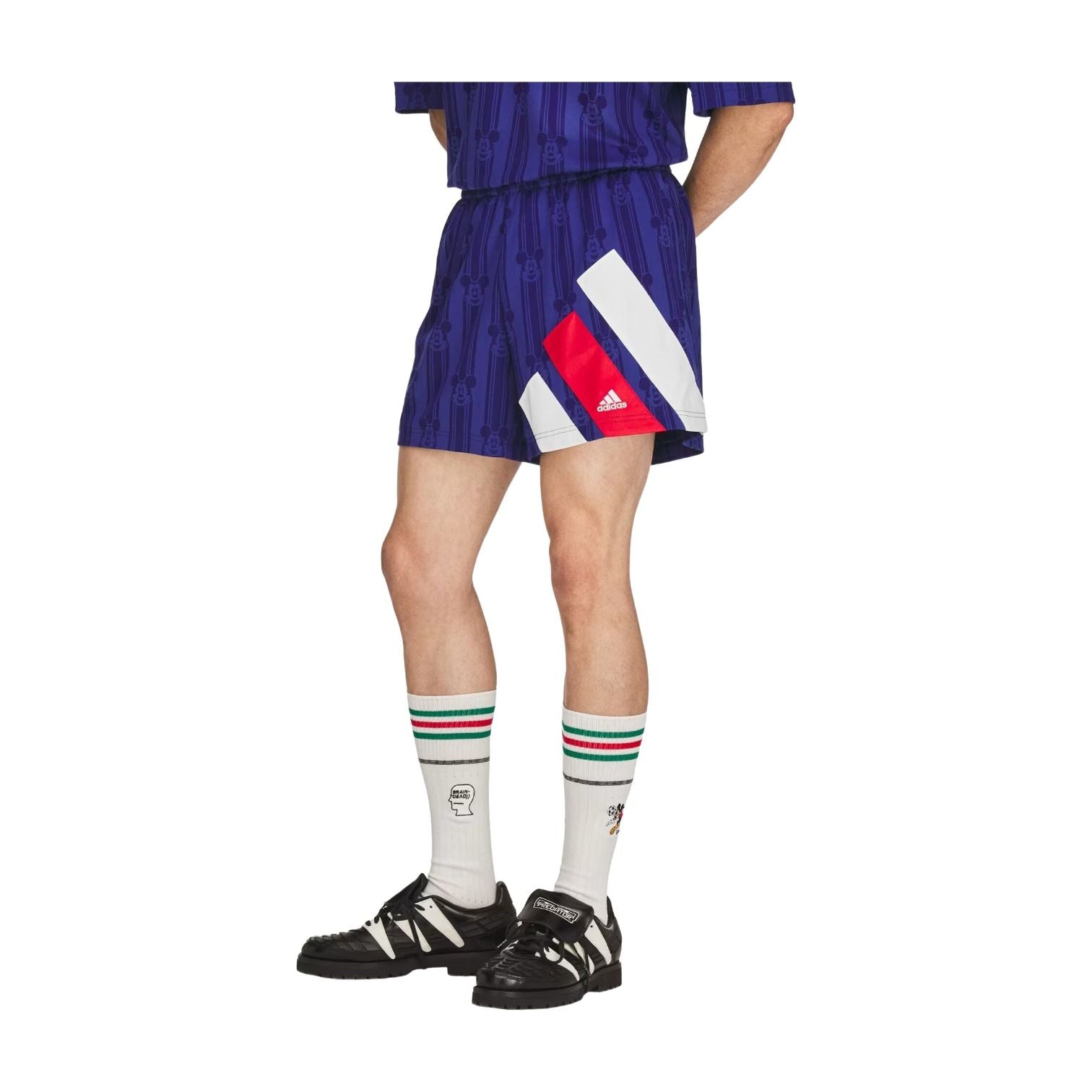 adidas x Brain Dead x Disney Short Asia Sizing 'Victory Blue' KR5196
