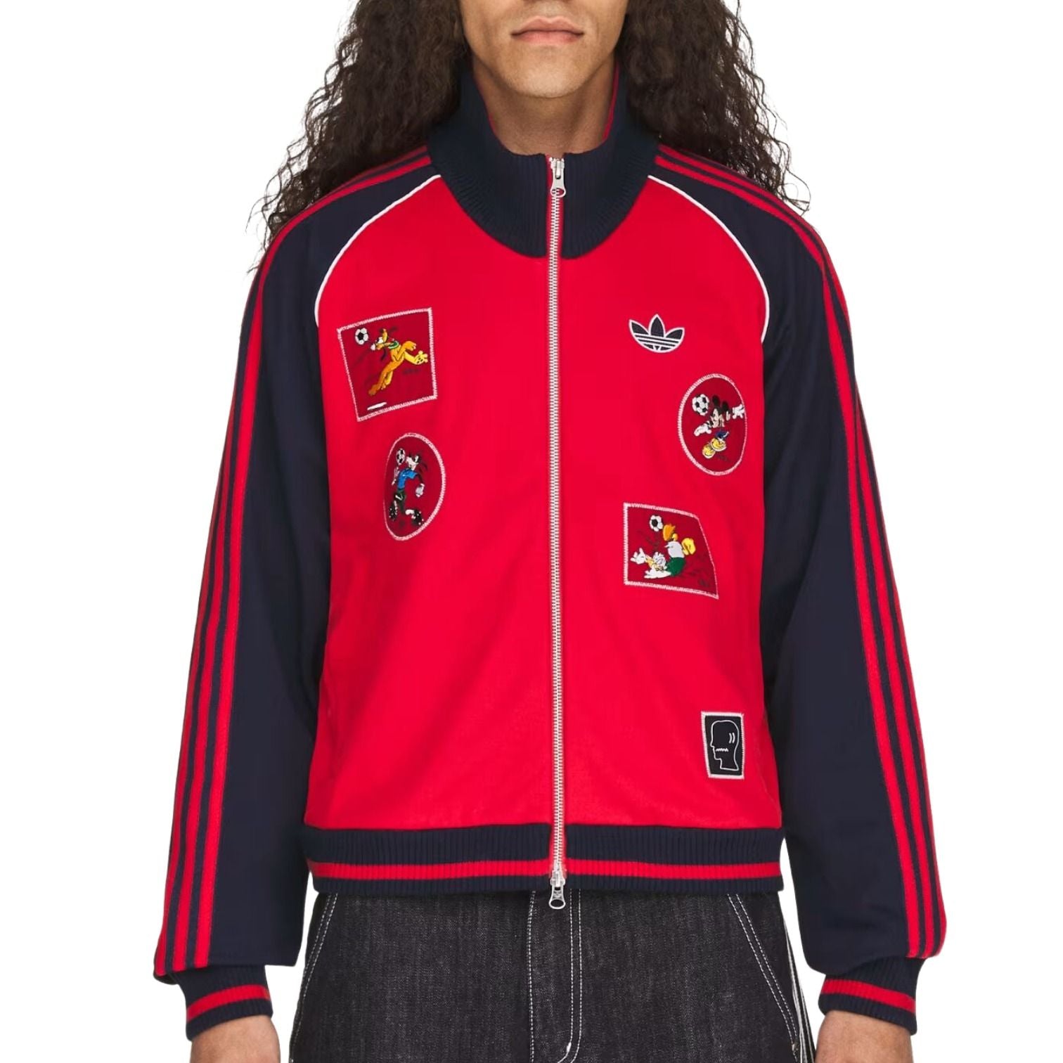 adidas x Brain Dead x Disney Track Jacket Asia Sizing 'Better Scarlet' KR5176
