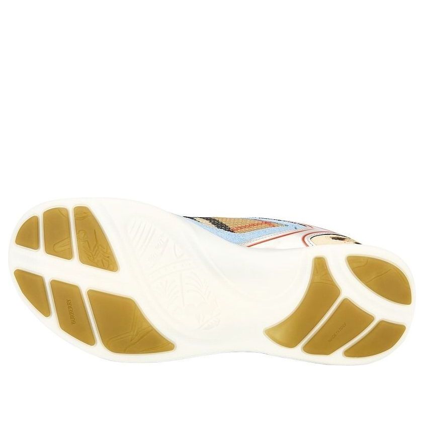 Burberry Check Matrix Sneaker 'Beige Blue Silver' 8111731