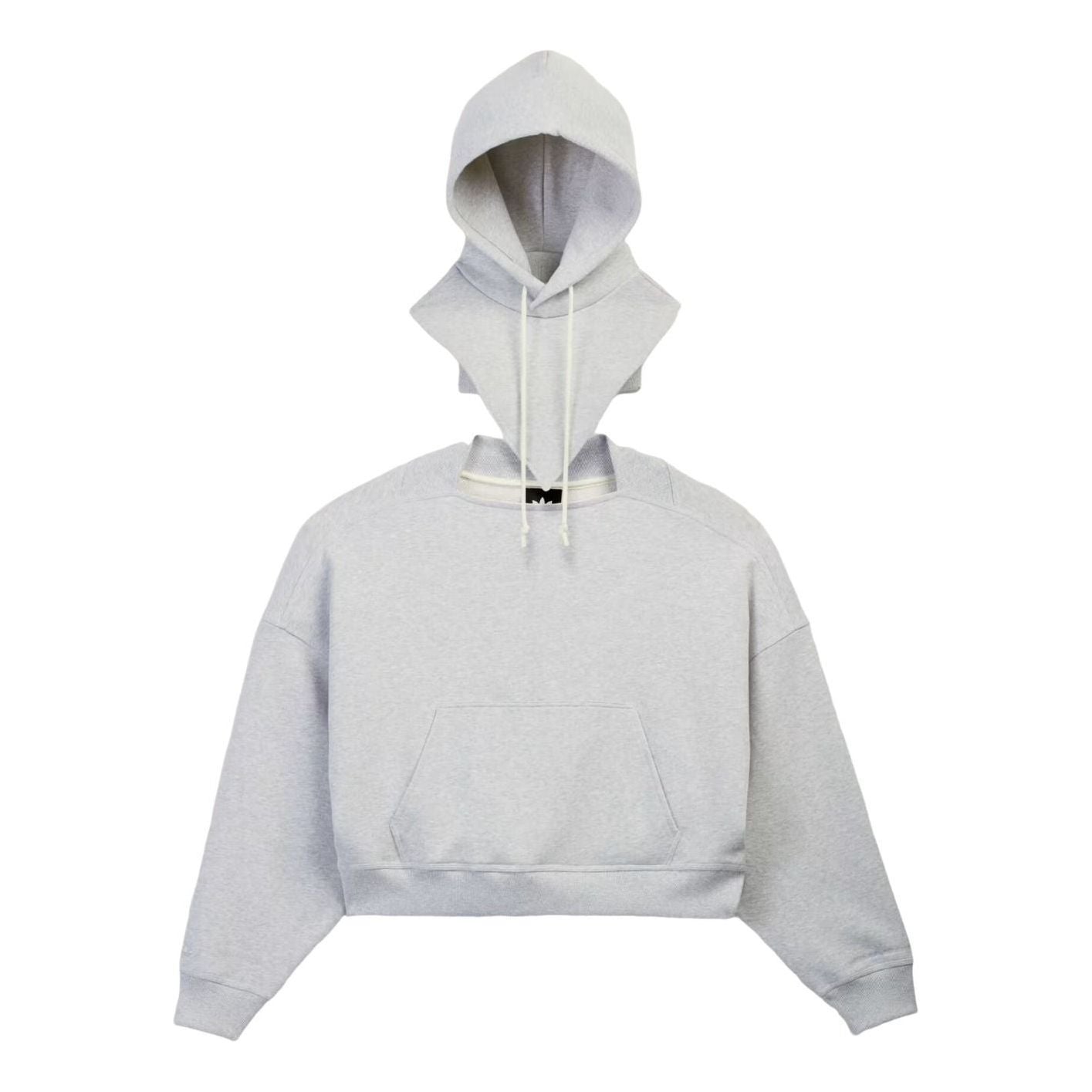 adidas x Bad Bunny Heavy Hooded Balaclava Sweatshirt 'Light Grey Heather' KF1798