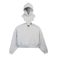 adidas x Bad Bunny Heavy Hooded Balaclava Sweatshirt 'Light Grey Heather' KF1798