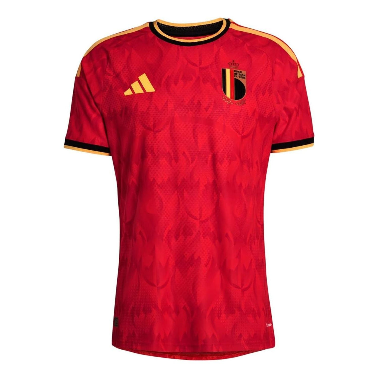 adidas Belgium 26 Home Authentic Jersey 'Red Bold Gold' JM8378