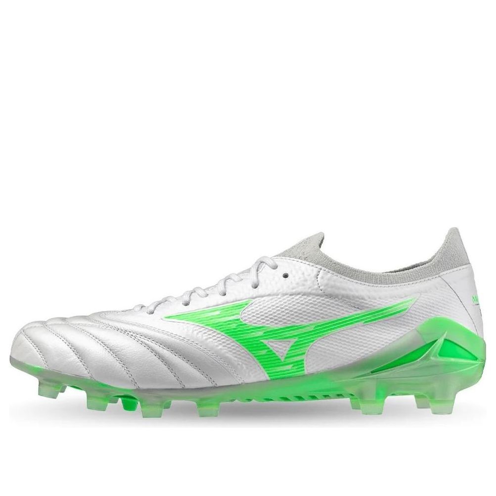 Mizuno Morelia Neo IV Beta Elite FG 'Frontier Pack White Green Gecko' P1GA254237