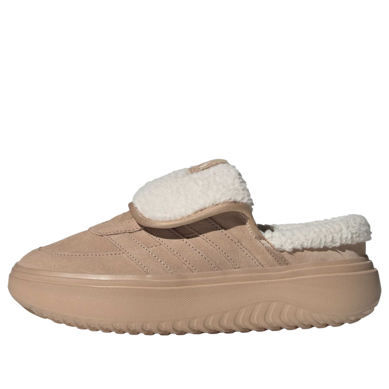 (WMNS) adidas Grand Court Mule 'Warm Sandstone Wonder White' JS4998
