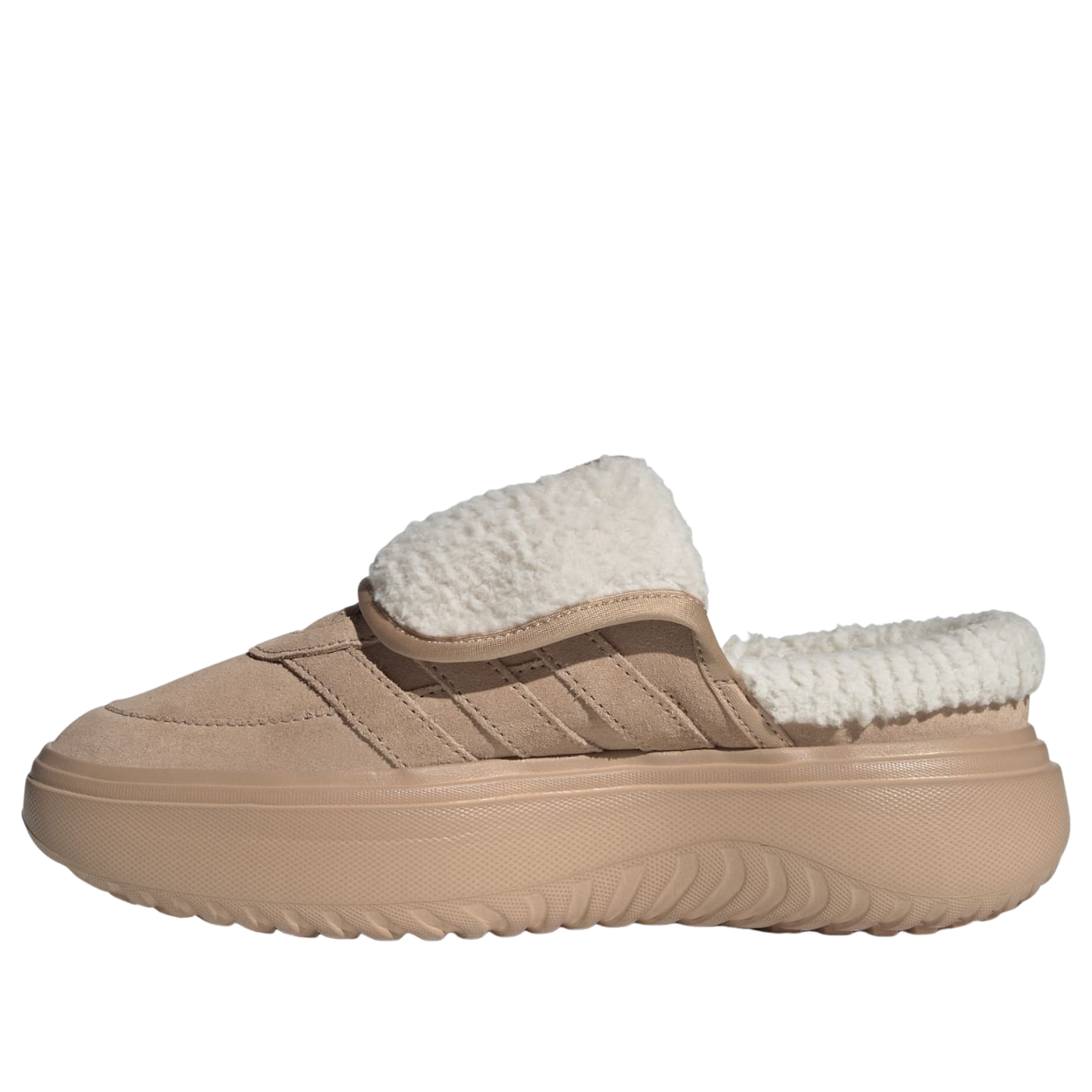 (WMNS) adidas Grand Court Mule 'Warm Sandstone Wonder White' JS4998