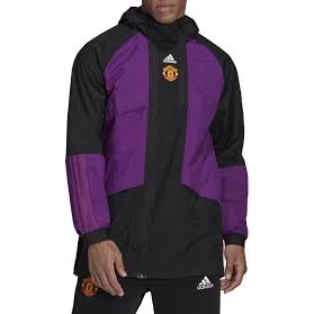 adidas Manchester United Travel Drill Jacket 'Purple Black' GR3910