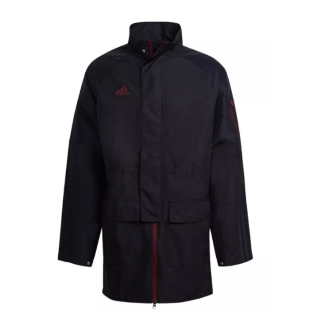 adidas Tiro Soccer Long Jacket 'Black' H60013