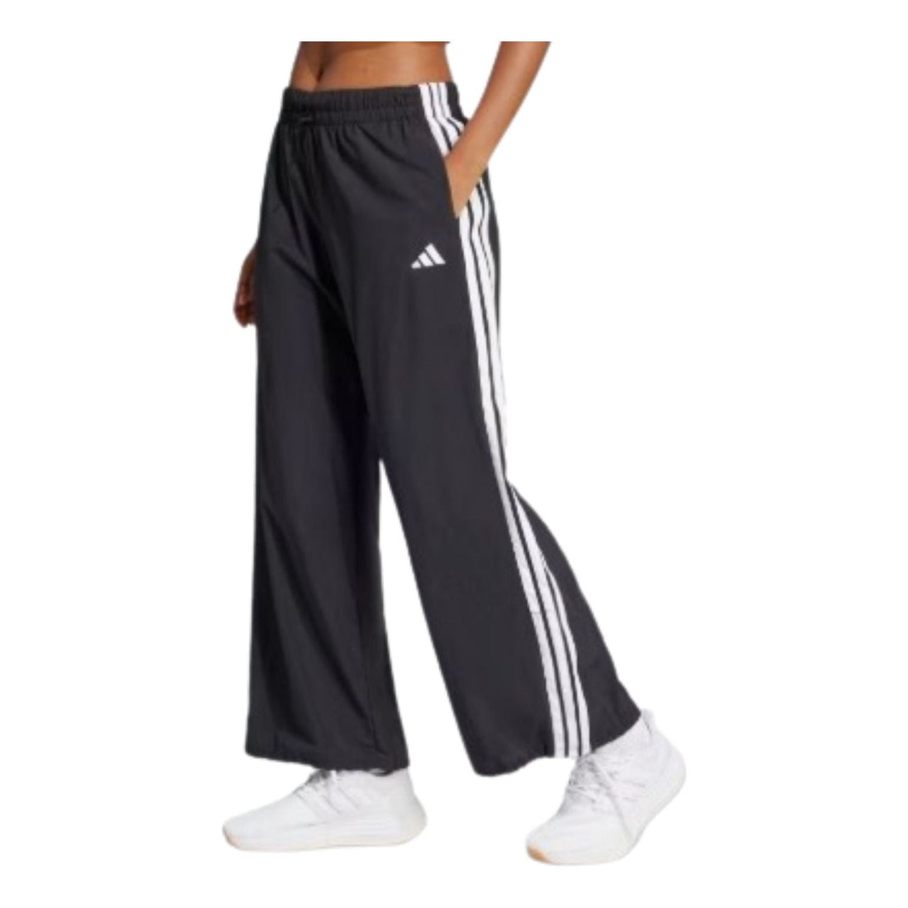 (WMNS) adidas Essentials 3-Stripes Lifestyle Sweat Parachute Pants Asia Sizing 'Black White' JE1306