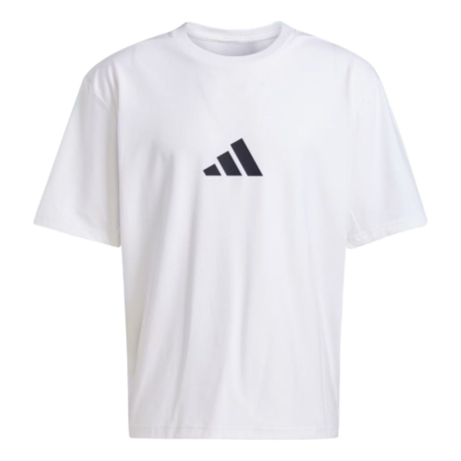 adidas Z.N.E. Loose-Fit T-Shirt Asia Sizing 'White Black' JC5482