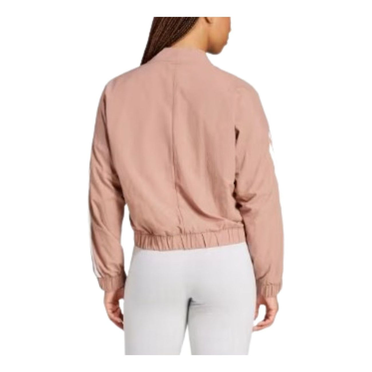(WMNS) adidas Essentials 3-Stripes Lifestyle Woven Bomber Jacket Asia Sizing 'Pink' JD5318