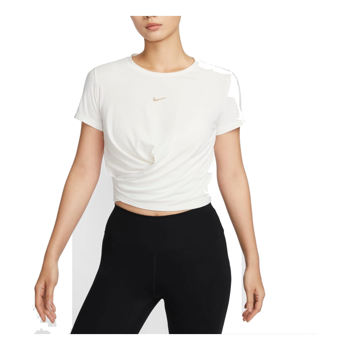 (WMNS) Nike One Luce Dri-FIT T-Shirt 'White' HF6182-133