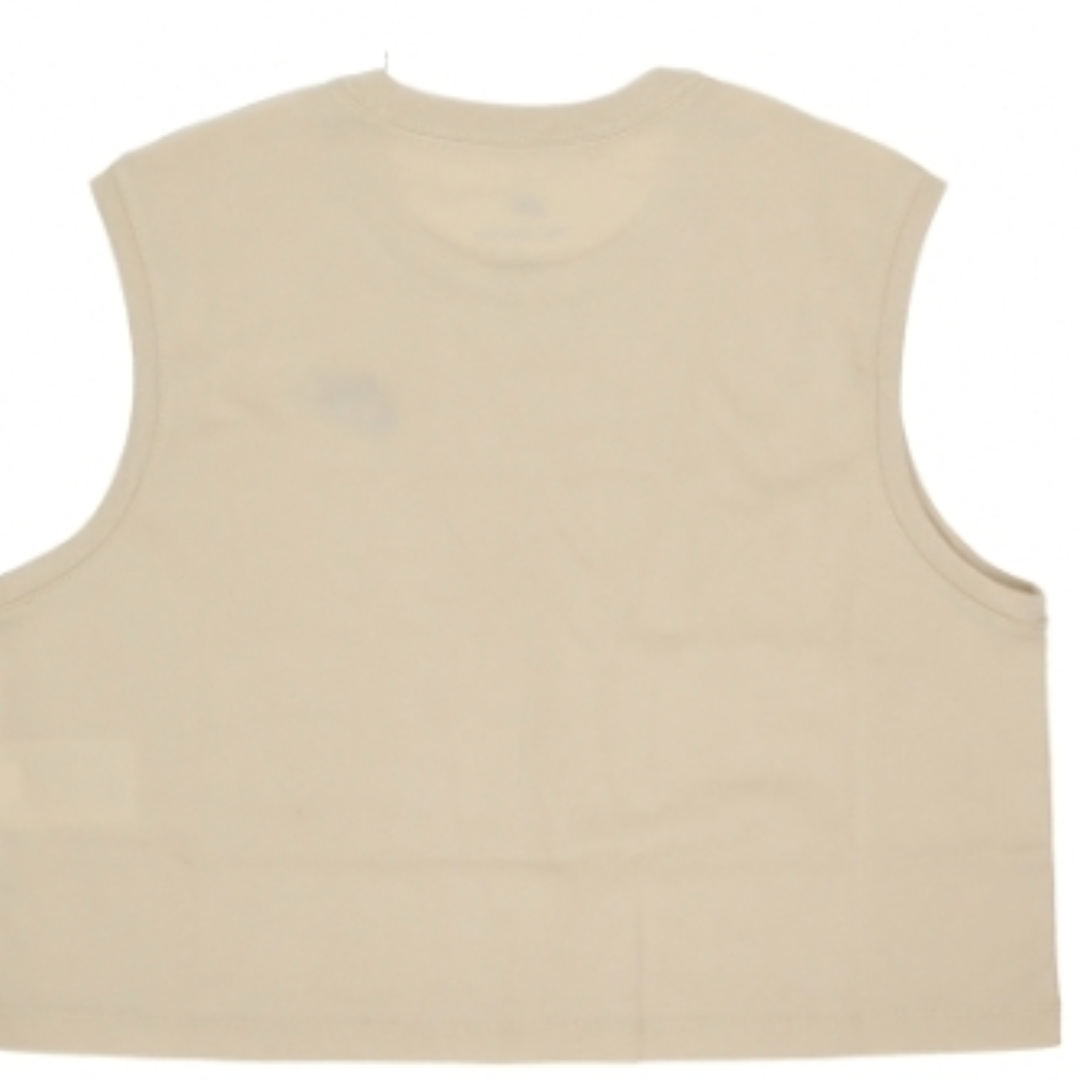 (WMNS) Nike Sportswear Club Sleeveless Cropped Top 'Beige' FV5506-126