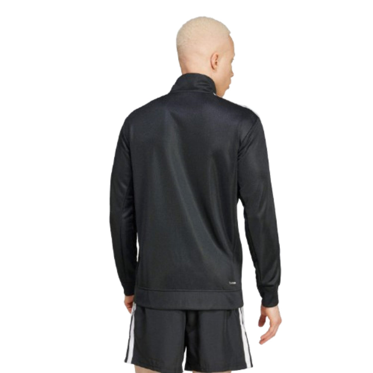 adidas Essentials 3-Stripes Training Track Jacket Asia Sizing 'Black White' JC7724