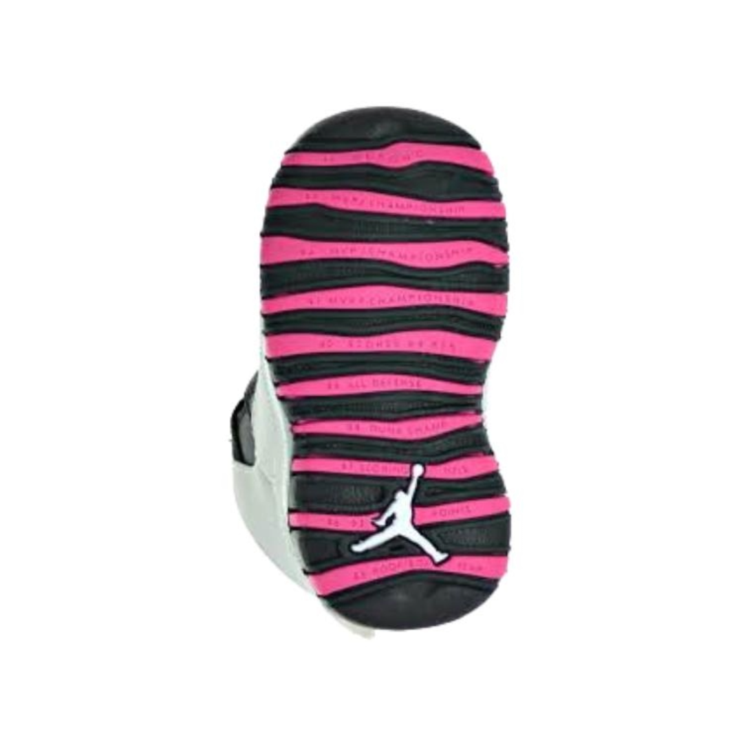 (TD) Air Jordan 10 Retro 'White Black Pink' 705416-008