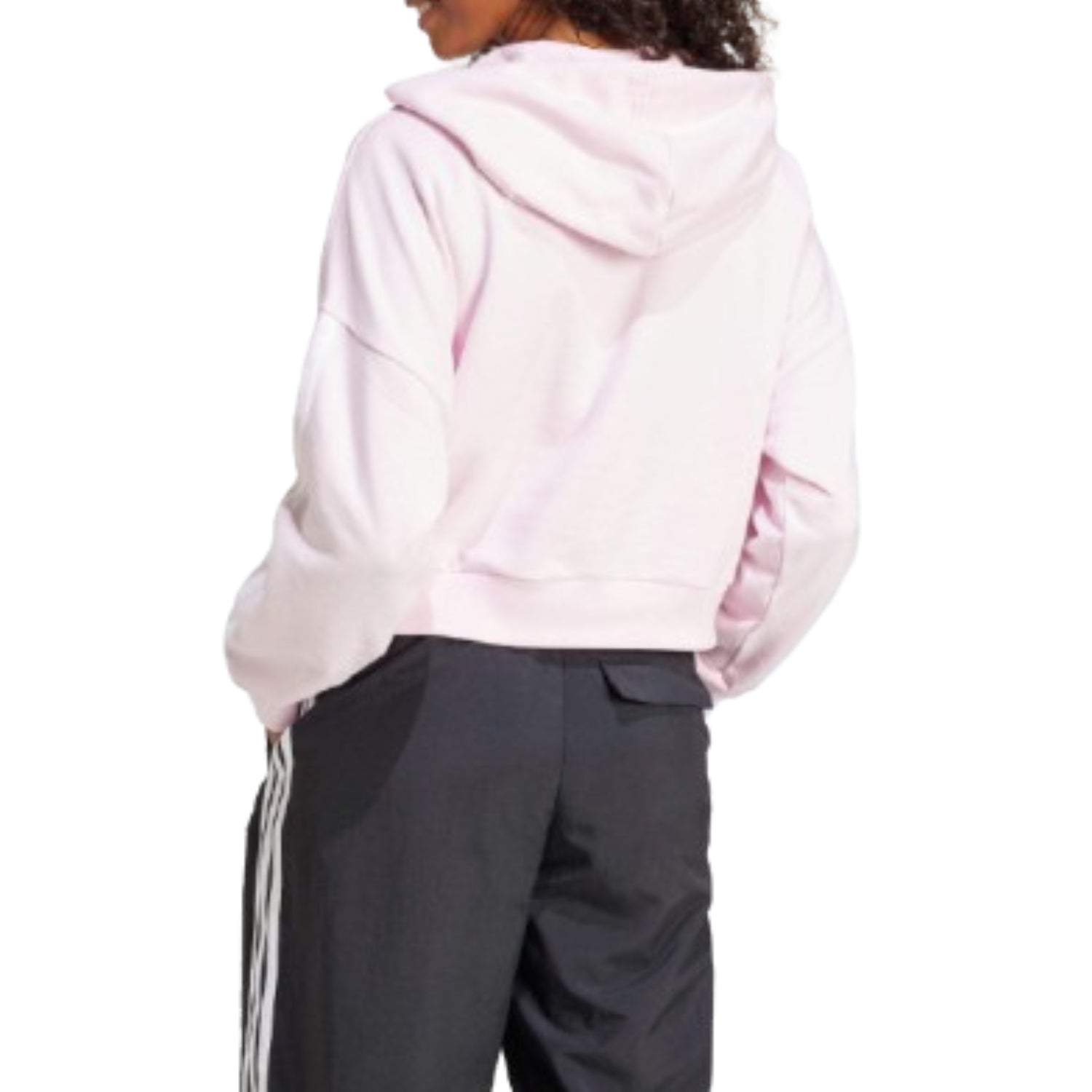 (WMNS) adidas Essentials 3-Stripes French Terry Quarter-Zip Hoodie Asia Sizing 'Pink' JN1943
