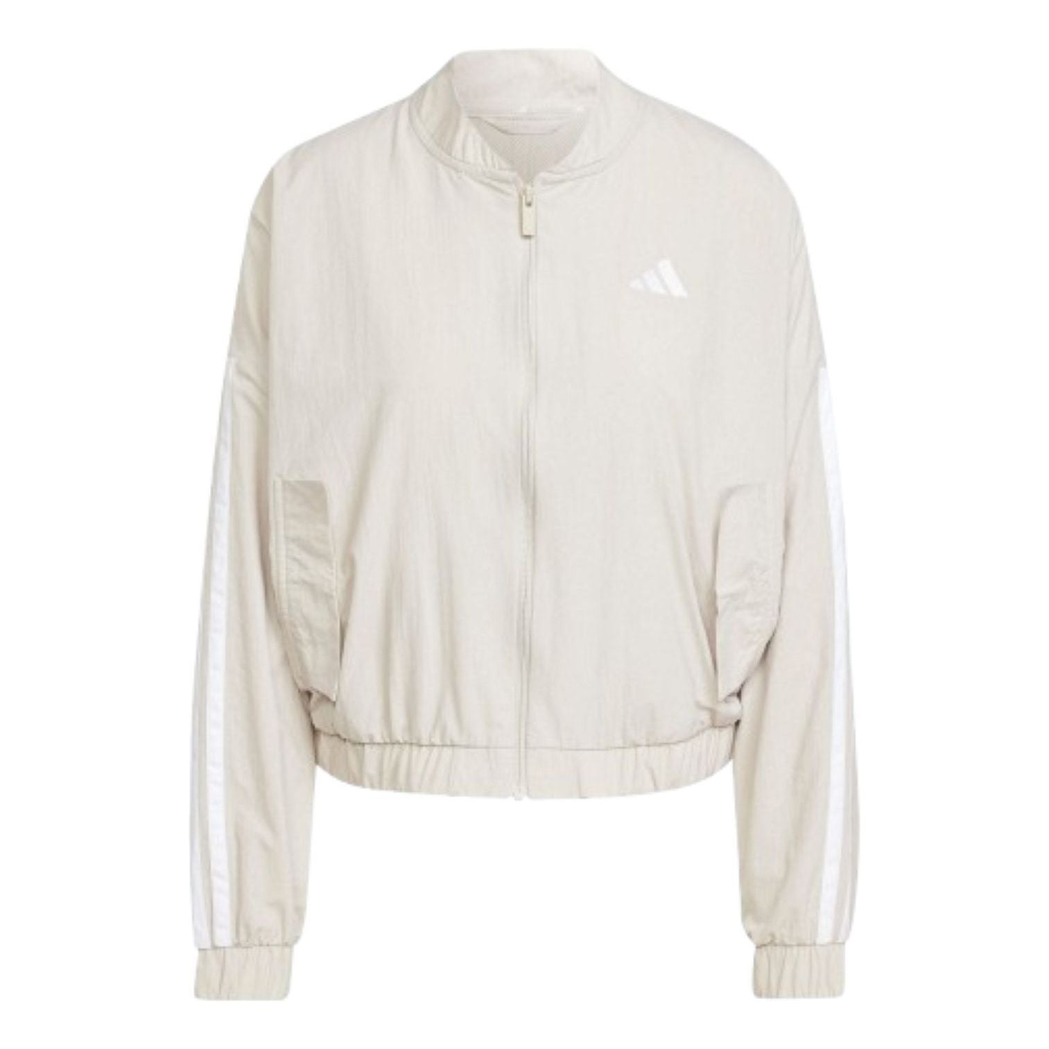(WMNS) adidas Essentials 3-Stripes Lifestyle Woven Bomber Jacket Asia Sizing 'Grey' JE1317