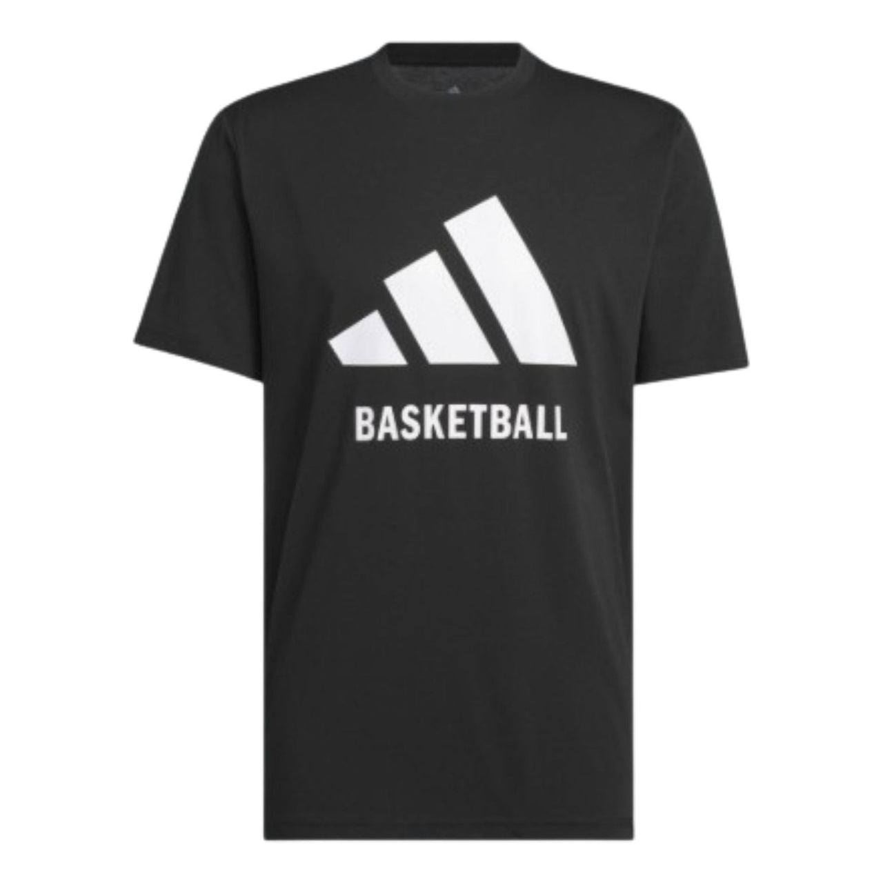 adidas Basketball T-Shirt Asia Sizing 'Black White' JI7098