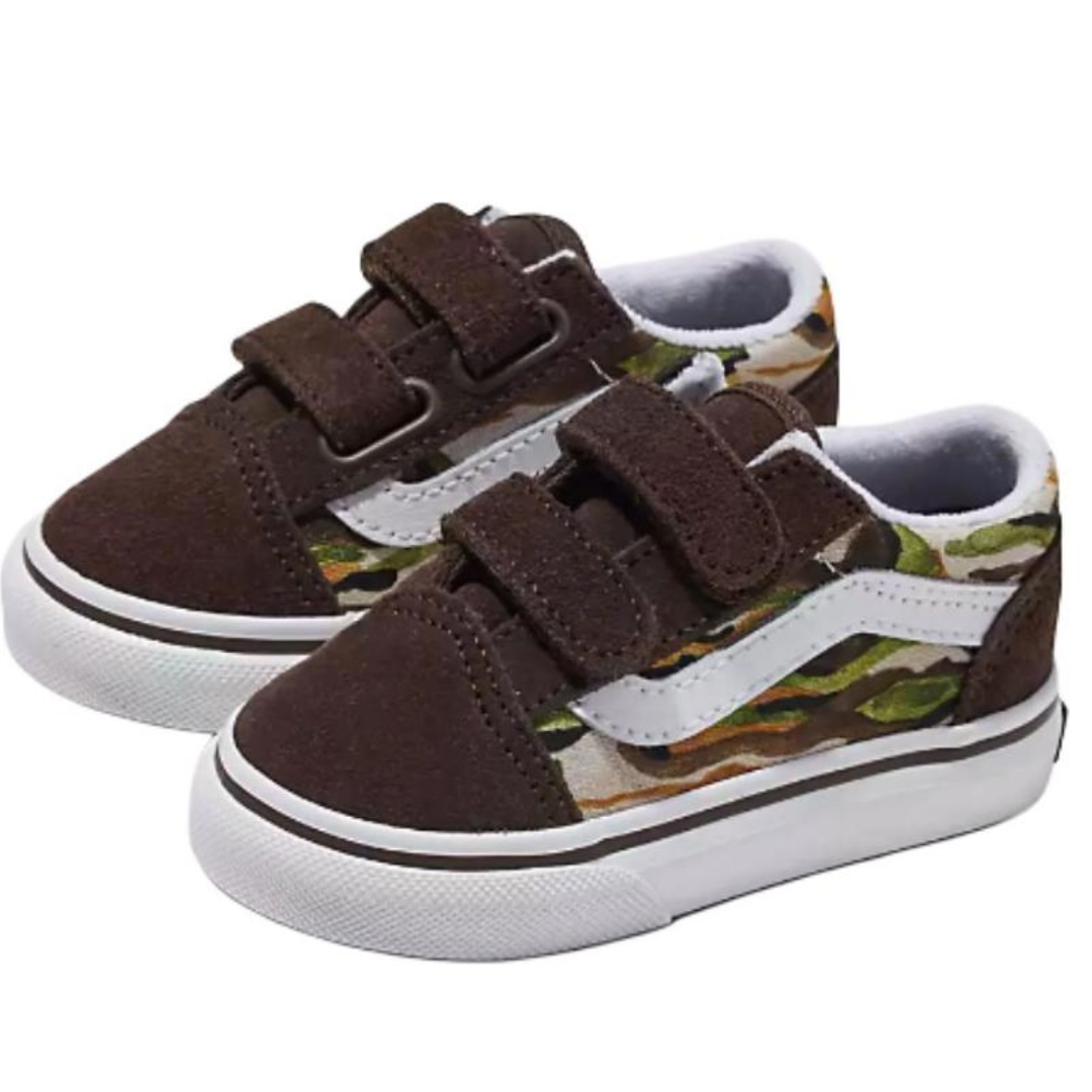 (TD) Vans Old Skool V Toddler 'Brown White' VN0009RCBF0
