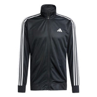 adidas Essentials 3-Stripes Training Track Jacket Asia Sizing 'Black White' JC7724
