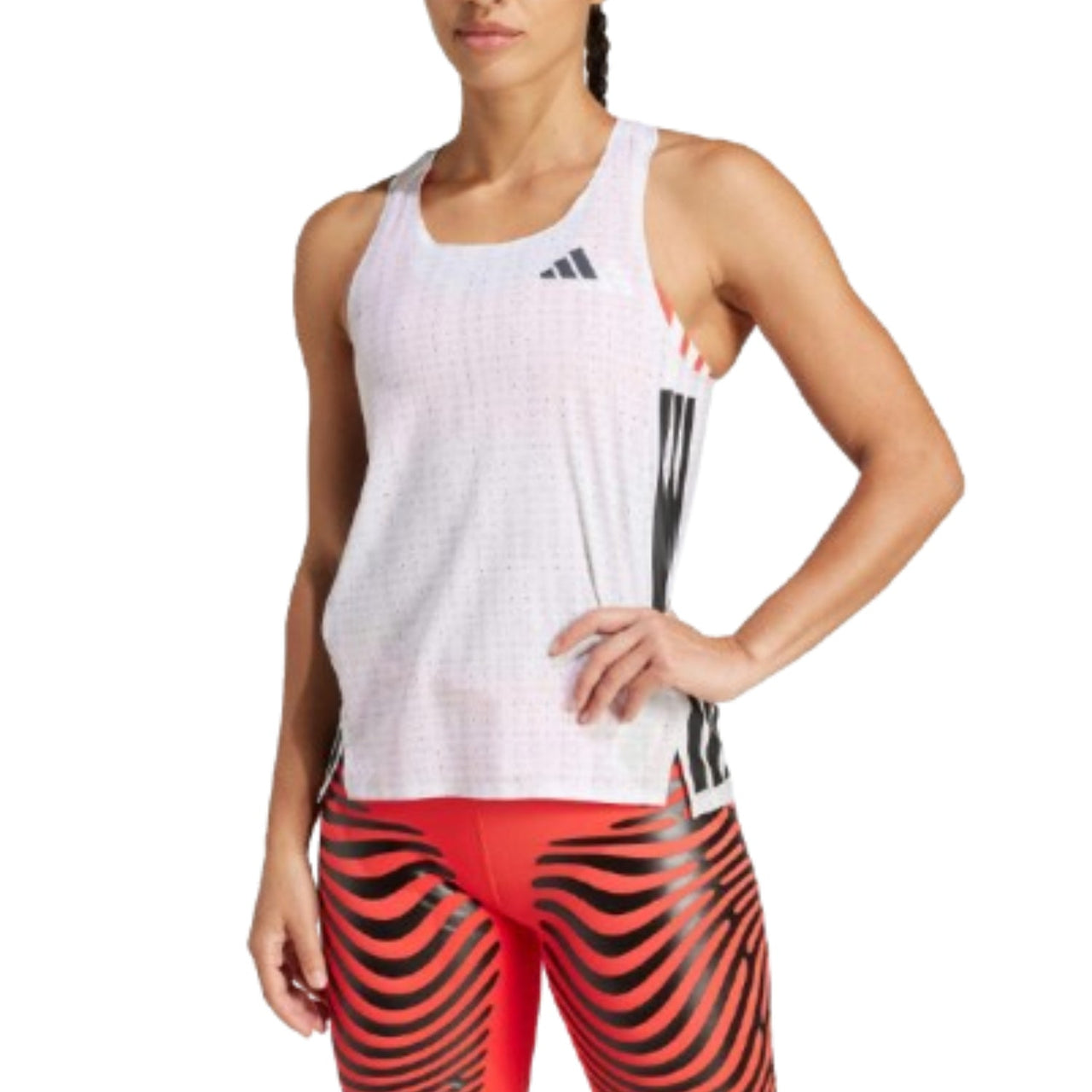 (WMNS) adidas Adizero Running Singlet Asia Sizing 'White' JC7667