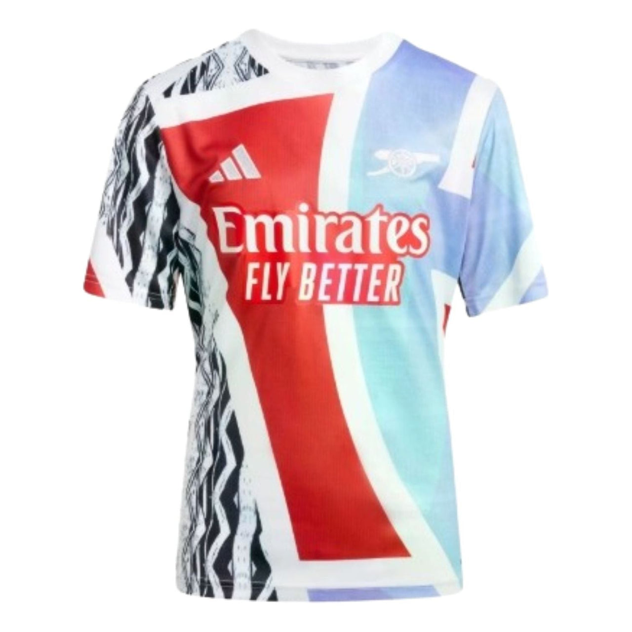 (GS) adidas Arsenal 24/25 Pre-Match Jersey Asia Sizing 'Red Blue White' JE7565