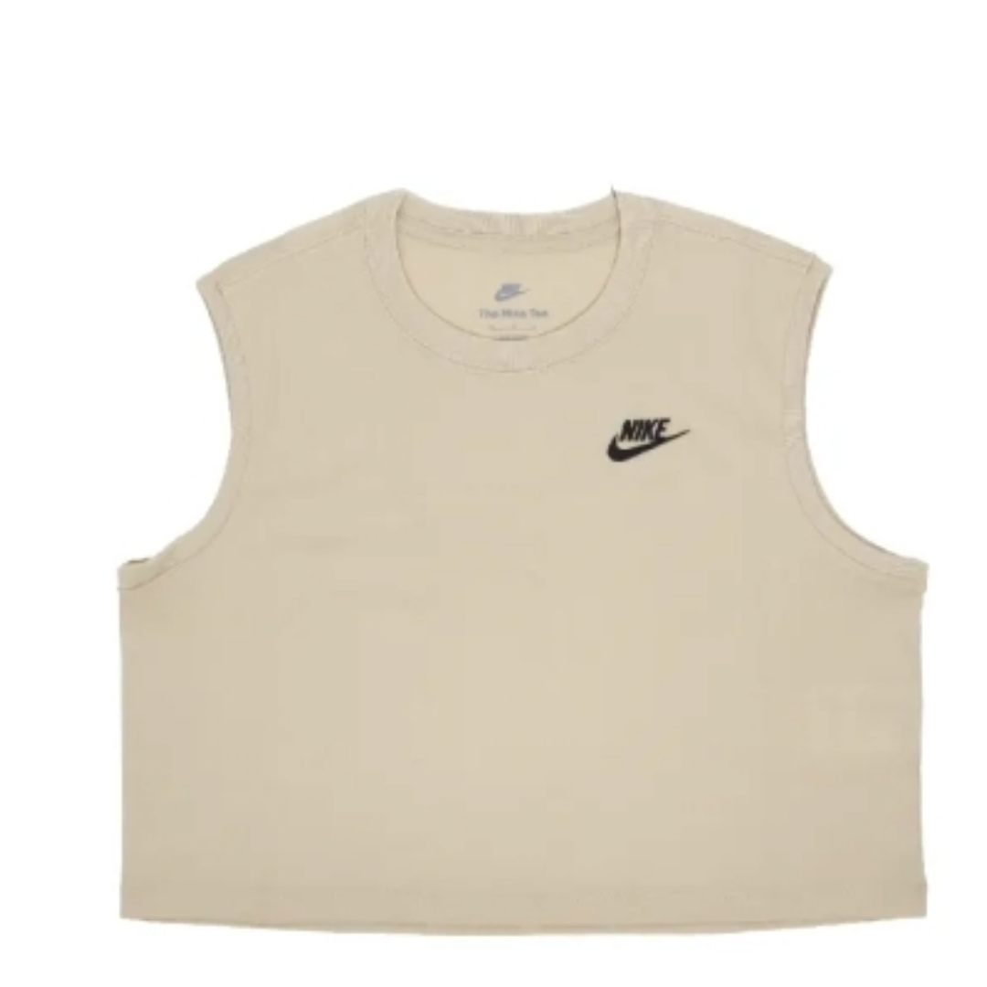 (WMNS) Nike Sportswear Club Sleeveless Cropped Top 'Beige' FV5506-126