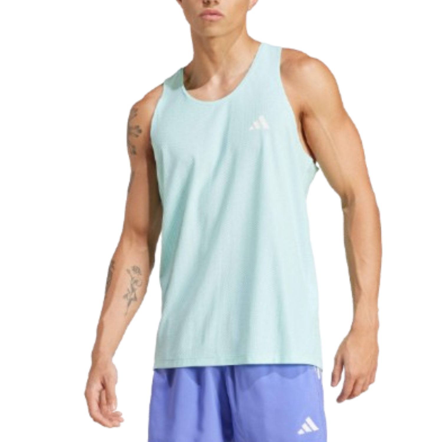 adidas Own The Run Tank Top Asia Sizing 'Blue' IV5441