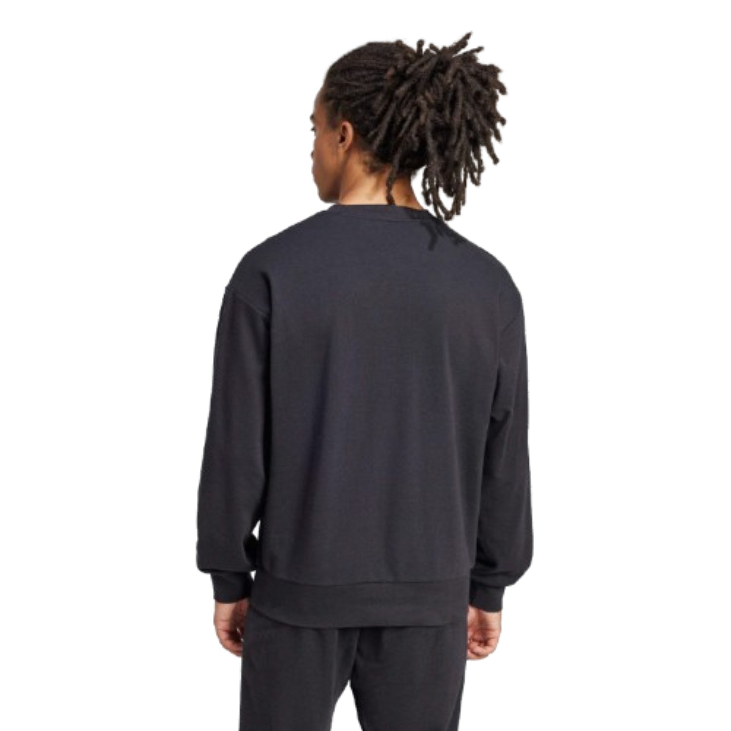 adidas Essentials FeelCozy French Terry Sweatshirt Asia Sizing 'Black' JE3837