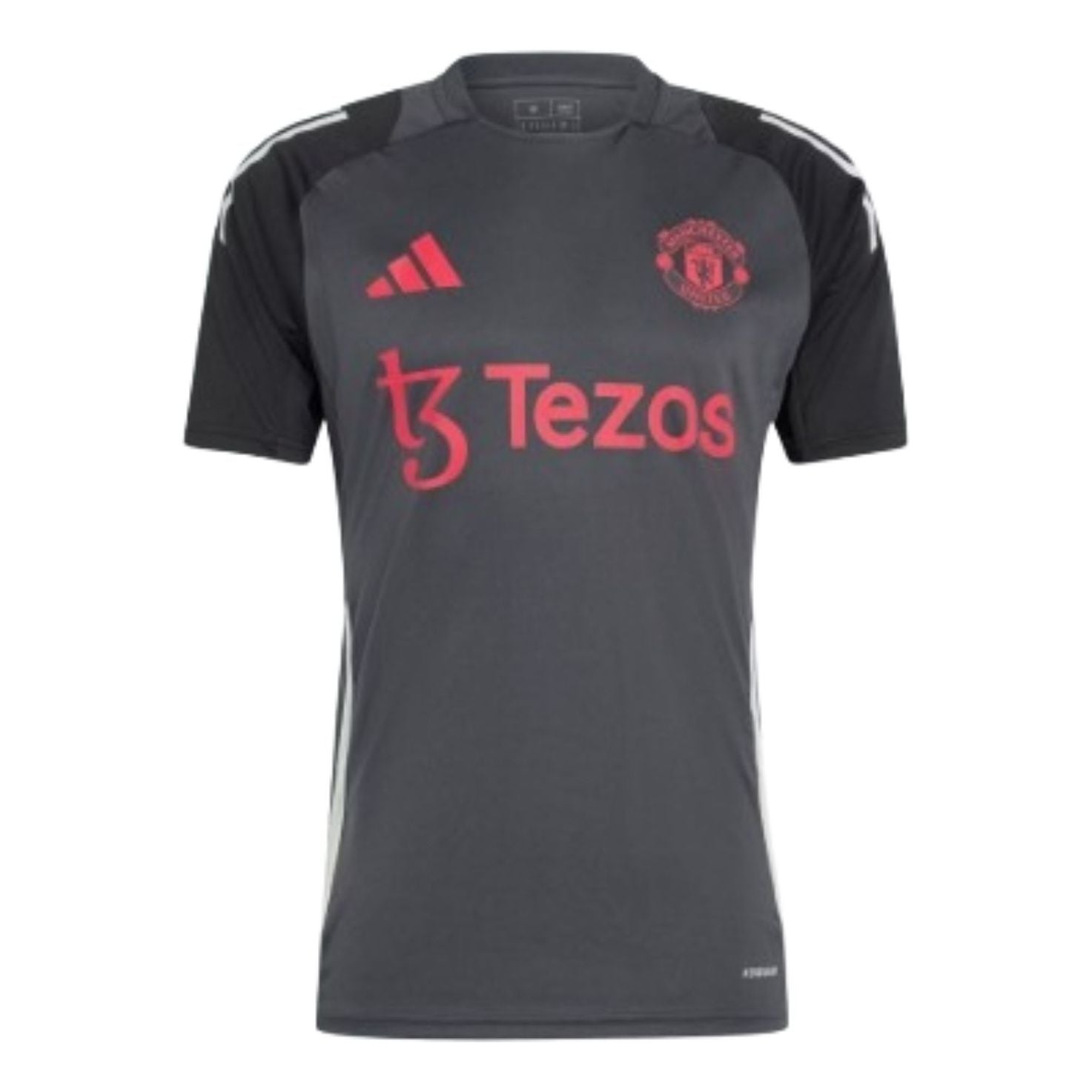 adidas Manchester United Tiro 24 Training Jersey Asia Sizing 'Grey' IS8086