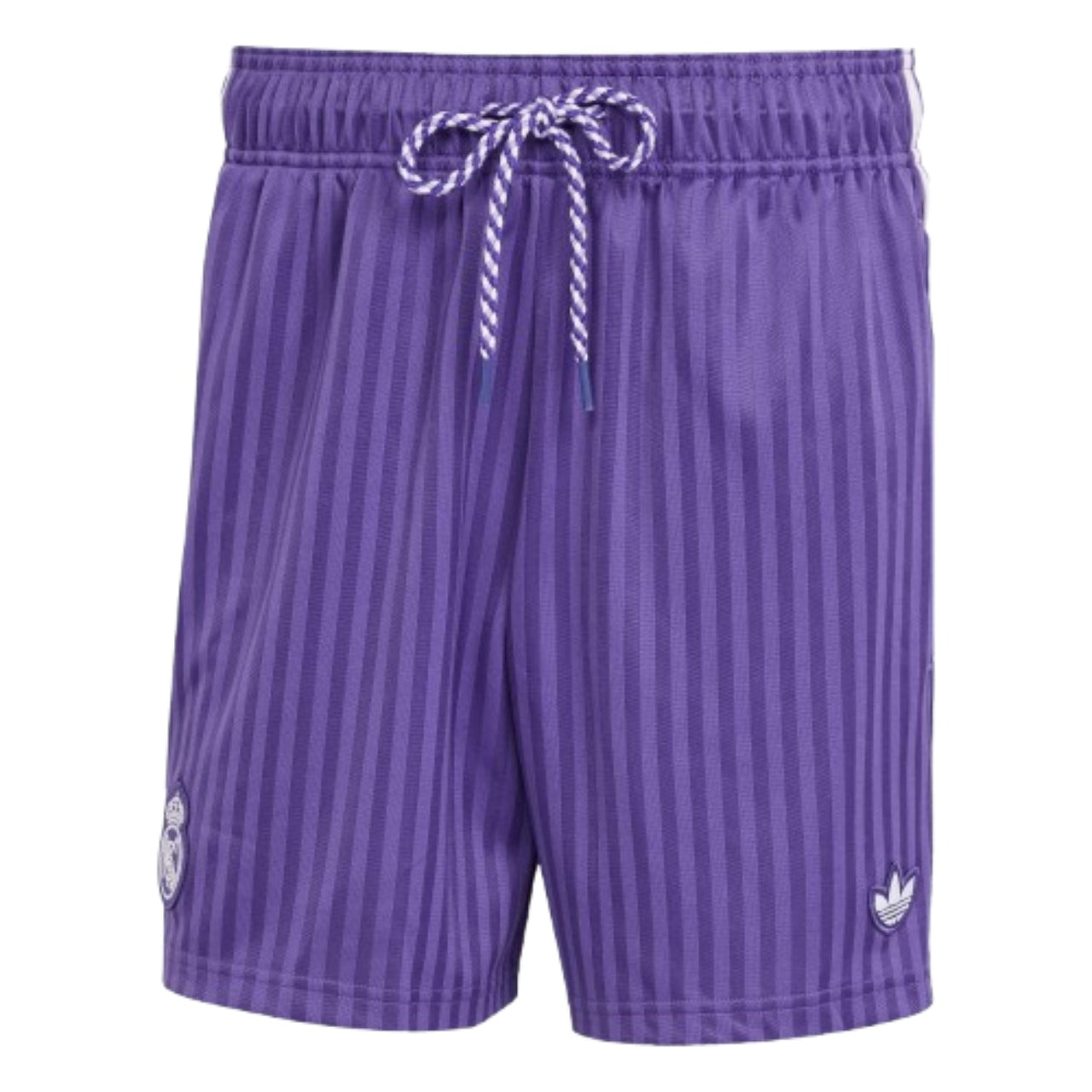 adidas Real Madrid Terrace Icons Shorts Asia Sizing 'Purple' JF2586