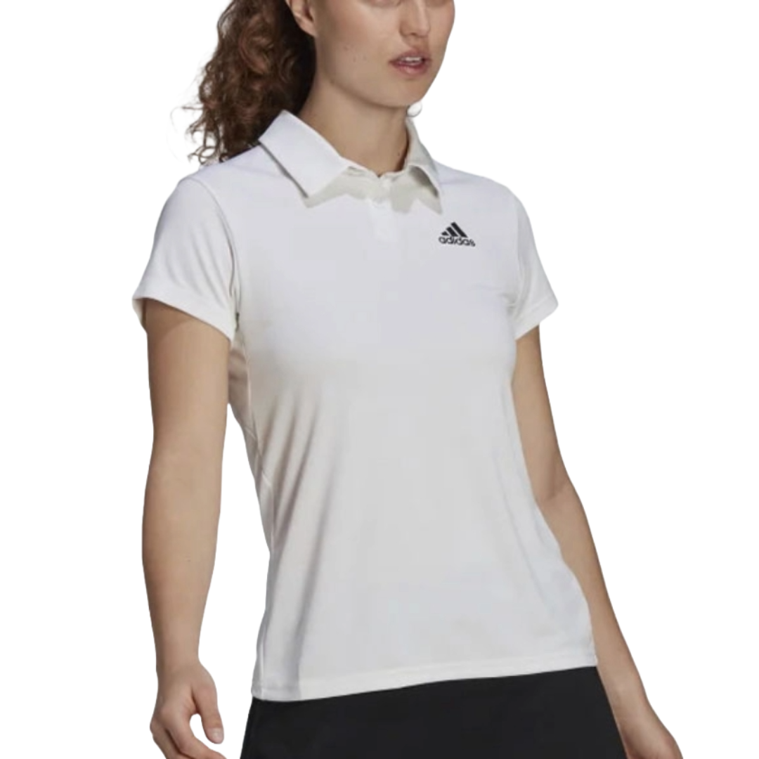 (WMNS) adidas Heat.Rdy Tennis Polo Shirt Asia Sizing 'White' GL5804