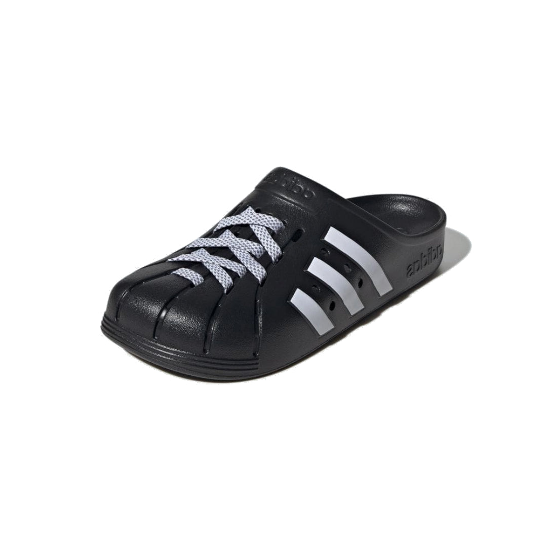 adidas Adilette Clogs Asia Sizing 'Black White' JH9848