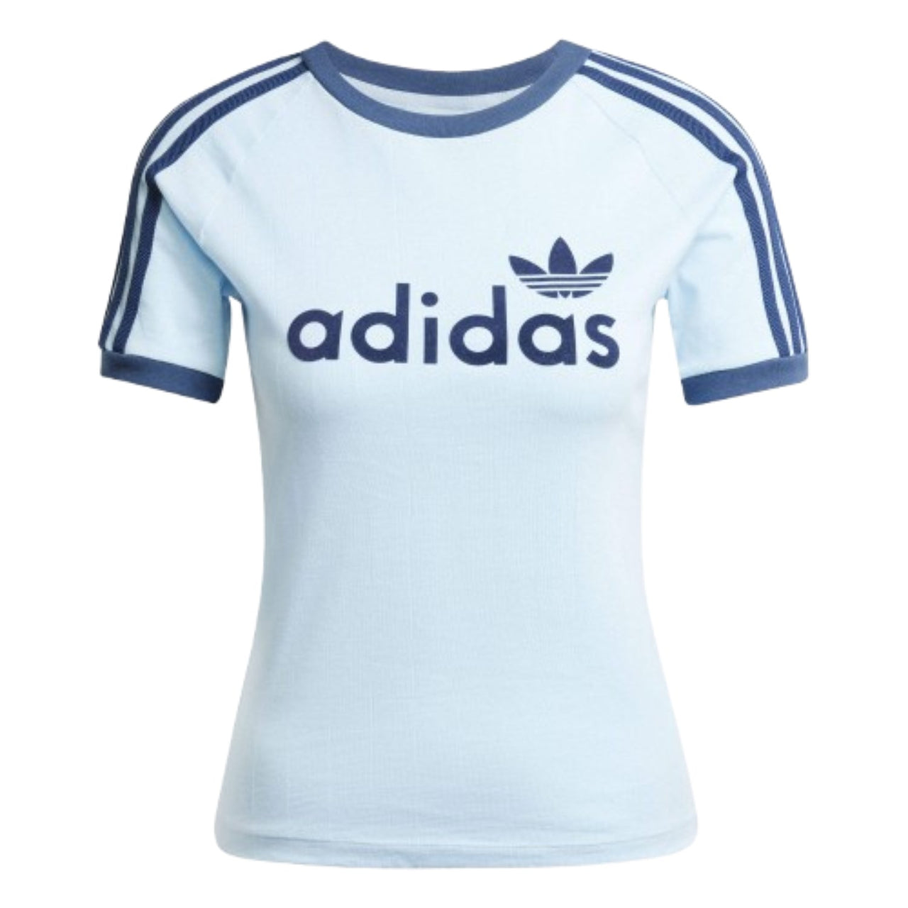 (WMNS) adidas Linear Graphic Cali T-Shirt Asia Sizing 'Blue' JC7704