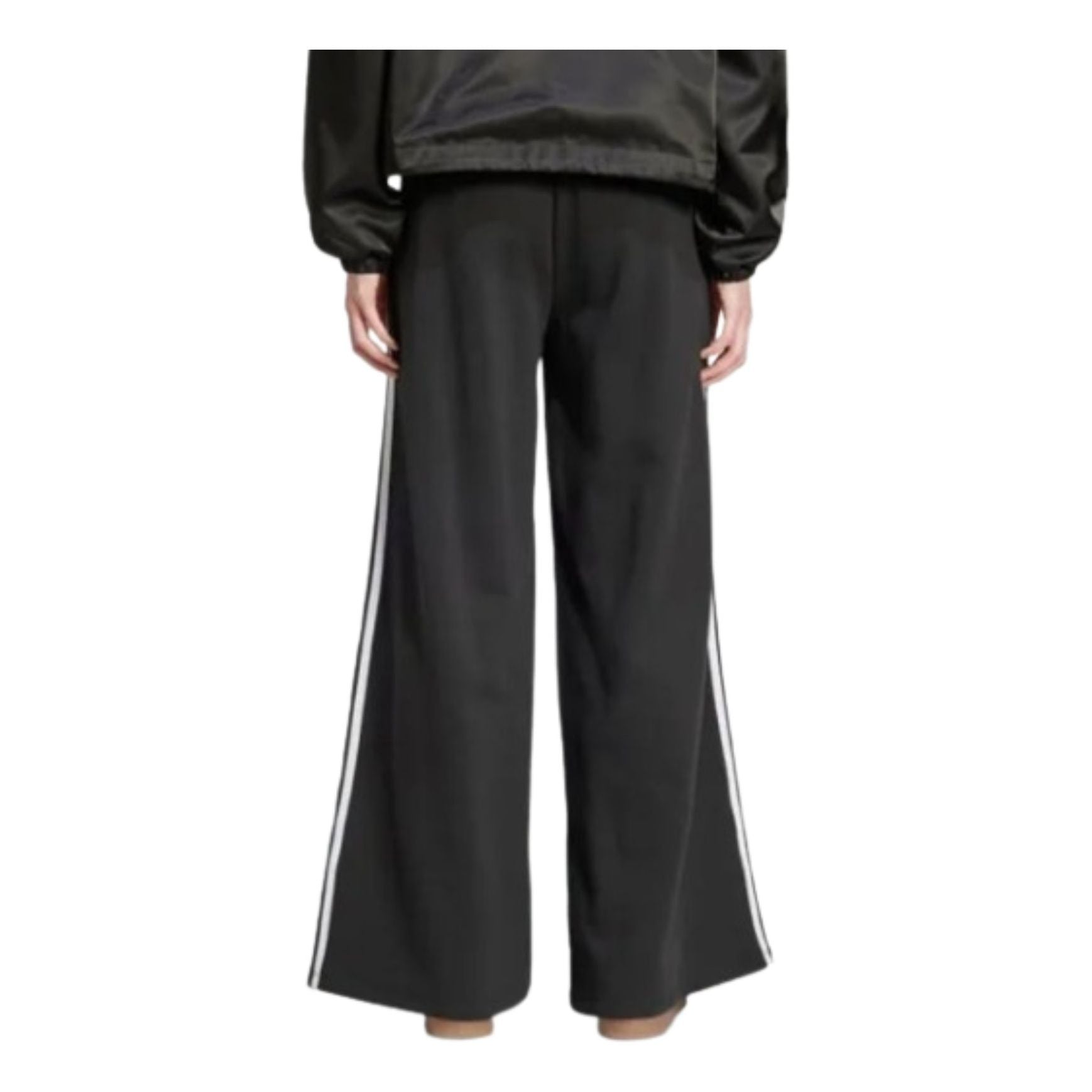 (WMNS) adidas adicolor Firebird Oversized Track Pants Asia Sizing 'Black White' JD3390