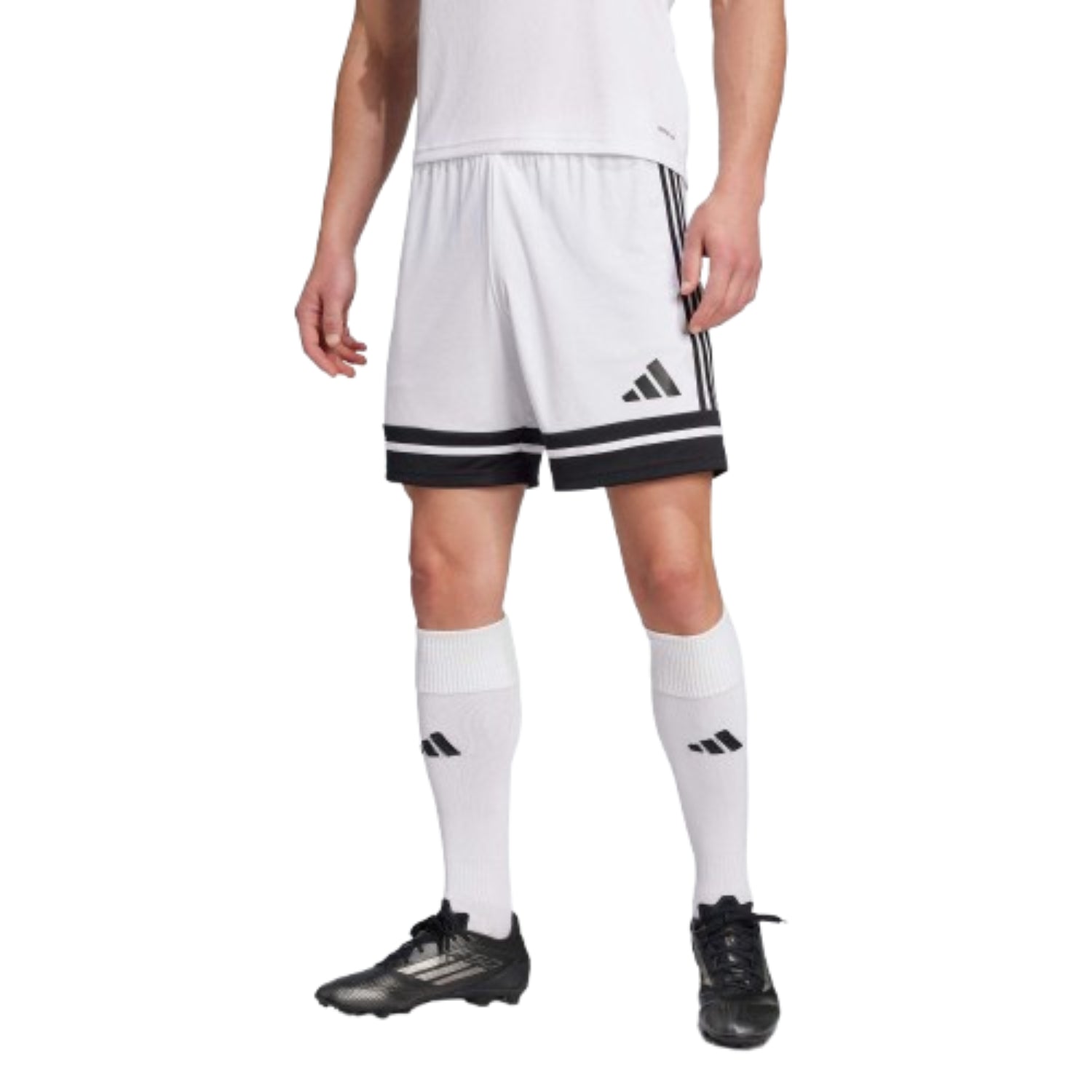 adidas Squadra 25 Shorts Asia Sizing 'White Black' JH3412