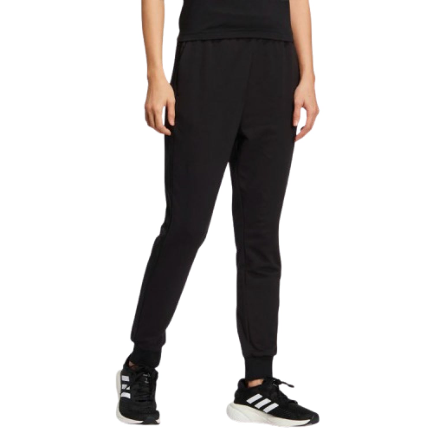 (WMNS) adidas Must Haves 3-Stripes French Terry Pants Asia Sizing 'Black' HM7067
