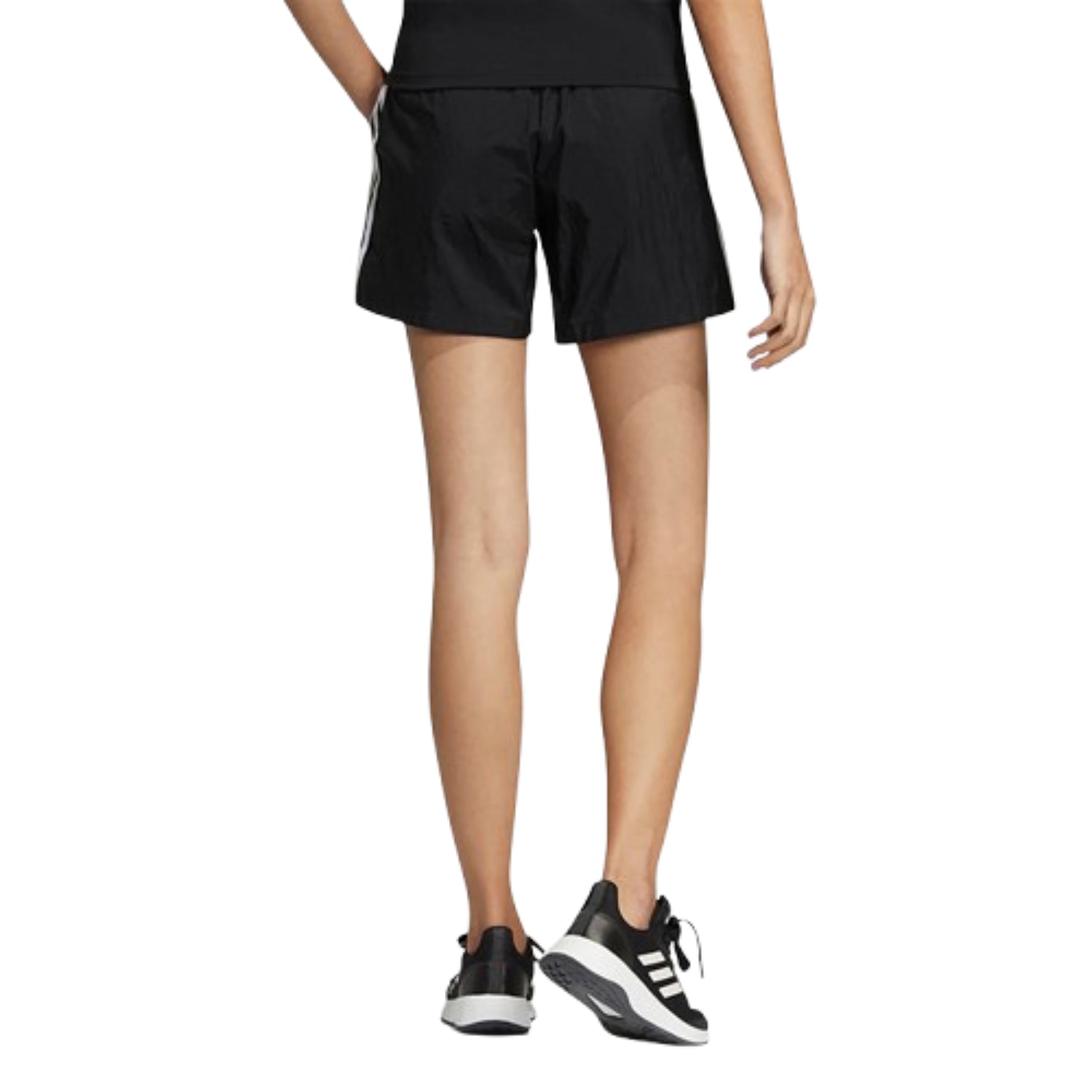 (WMNS) adidasNeo 3-Stripes Woven Shorts Asia Sizing 'Black White' HE4553