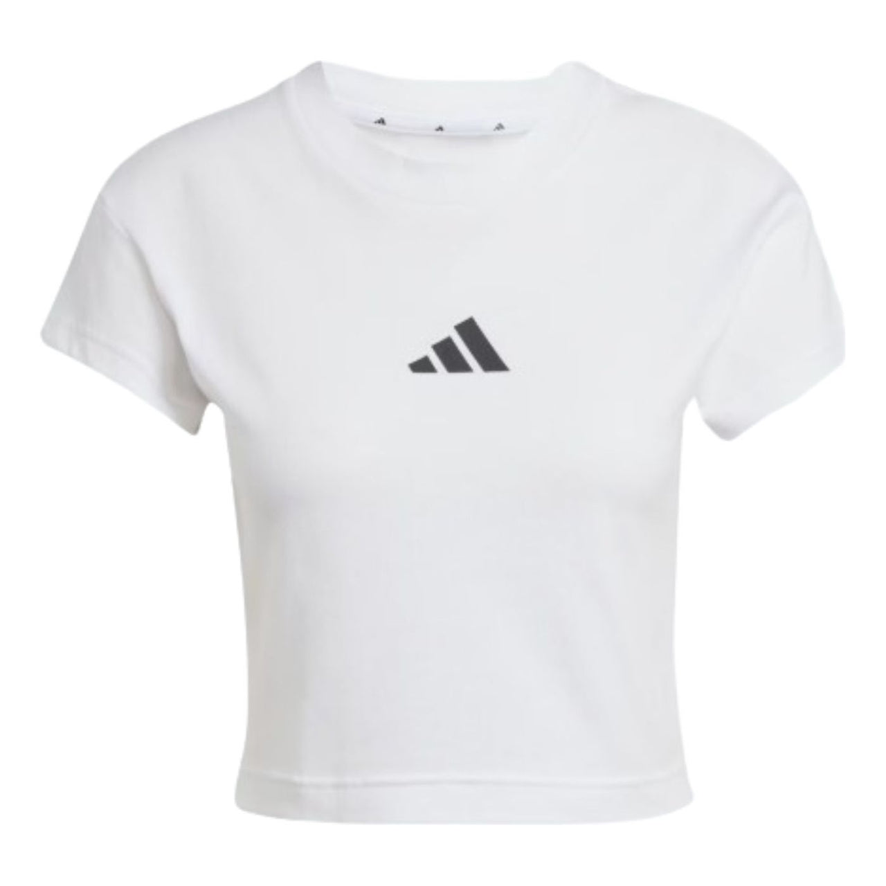 (WMNS) adidas Future Icons Small Logo Baby T-Shirt Asia Sizing 'White' JE4001