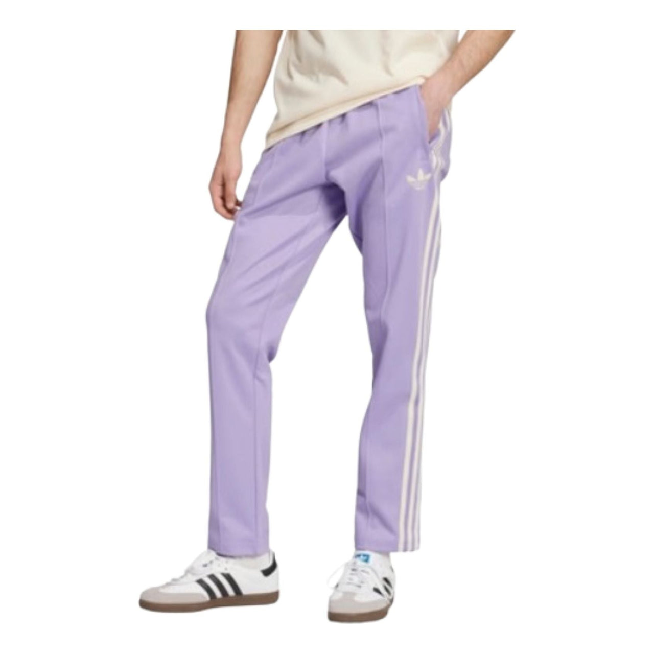 adidas Real Madrid Track Pants Asia Sizing 'Purple White' IY0050