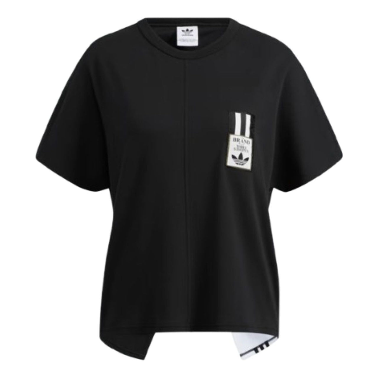(WMNS) adidas Adibreak T-Shirt Asia Sizing 'Black White' HC6568