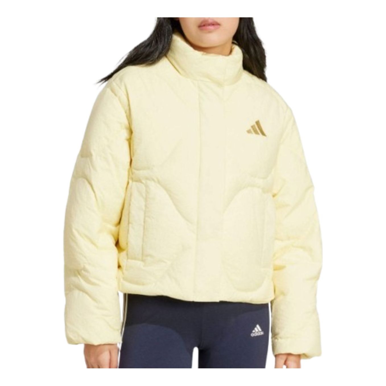 (WMNS) adidas Lightweight Down Jacket Asia Sizing 'Yellow' JG5946