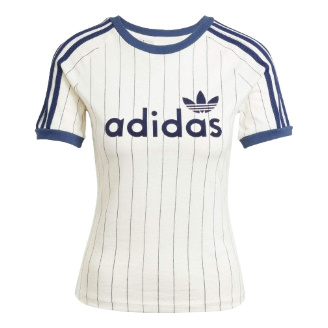 (WMNS) adidas Linear Graphic Cali T-Shirt Asia Sizing 'White Blue' JC7705
