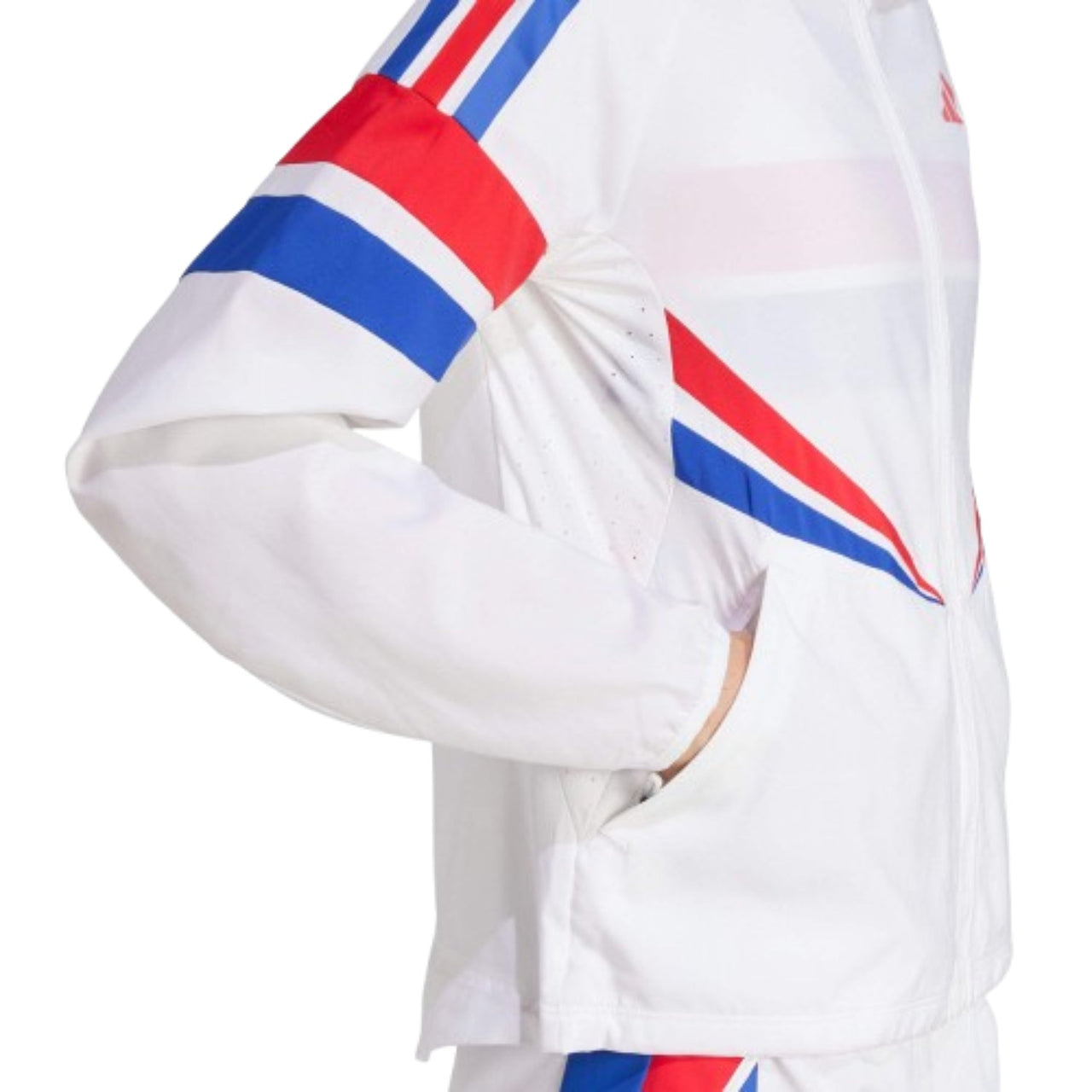 (WMNS) adidas Adizero Retro Running Jacket Asia Sizing 'White Red Blue' JD7330