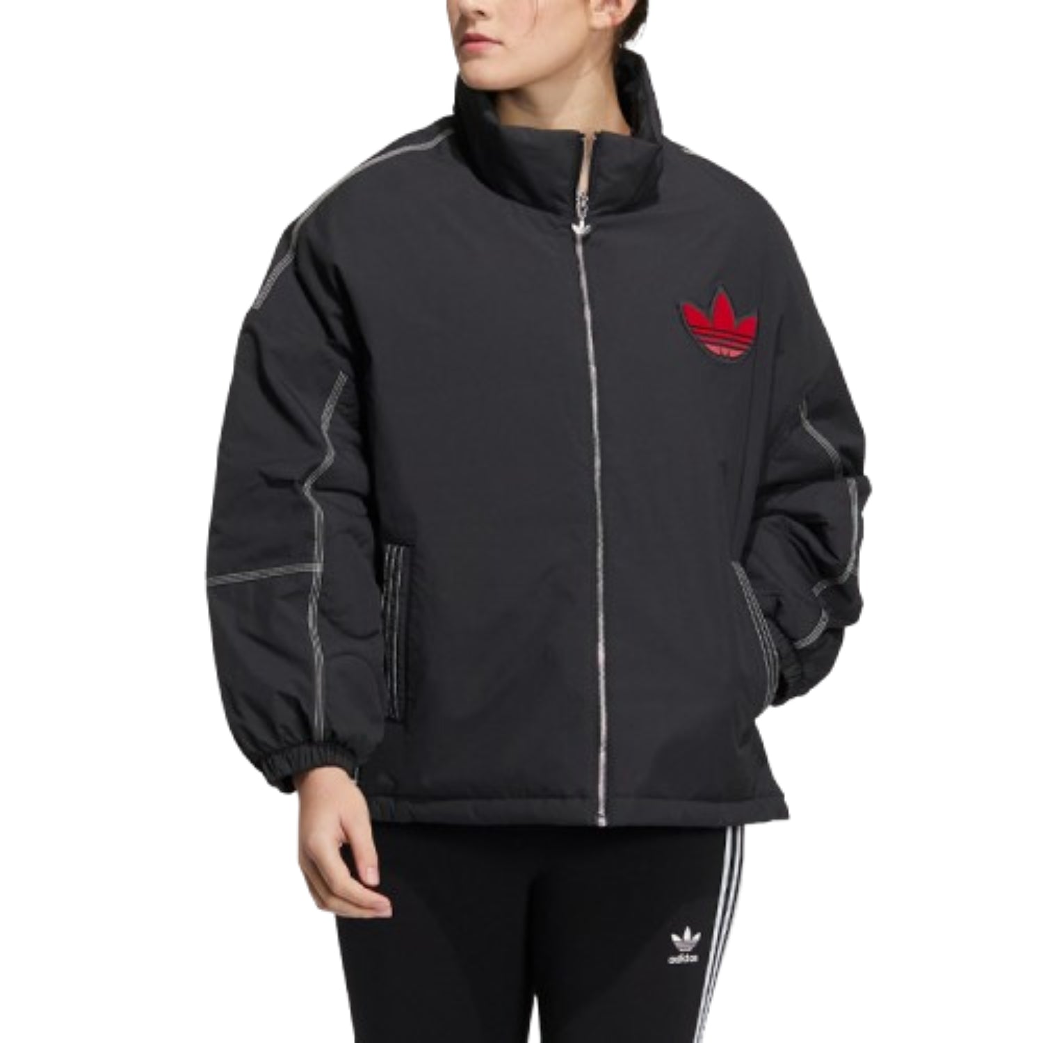 (WMNS) adidas Padded Jacket Asia Sizing 'Black' IM1702