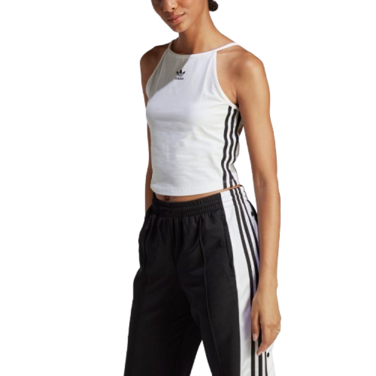 (WMNS) adidas Adicolor Classics Tank Top Asia Sizing 'White Black' IB7303