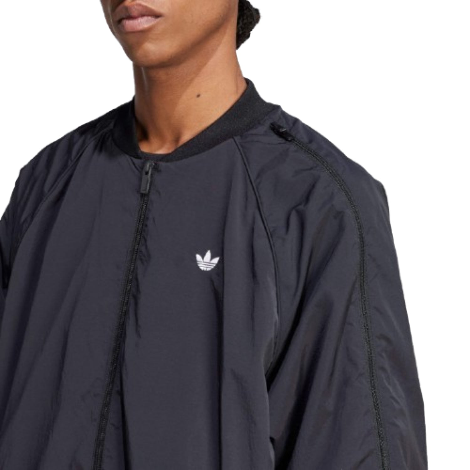 adidas Adilenium Season 3 Oversized SST Track Top Asia Sizing 'Black White' JX1618