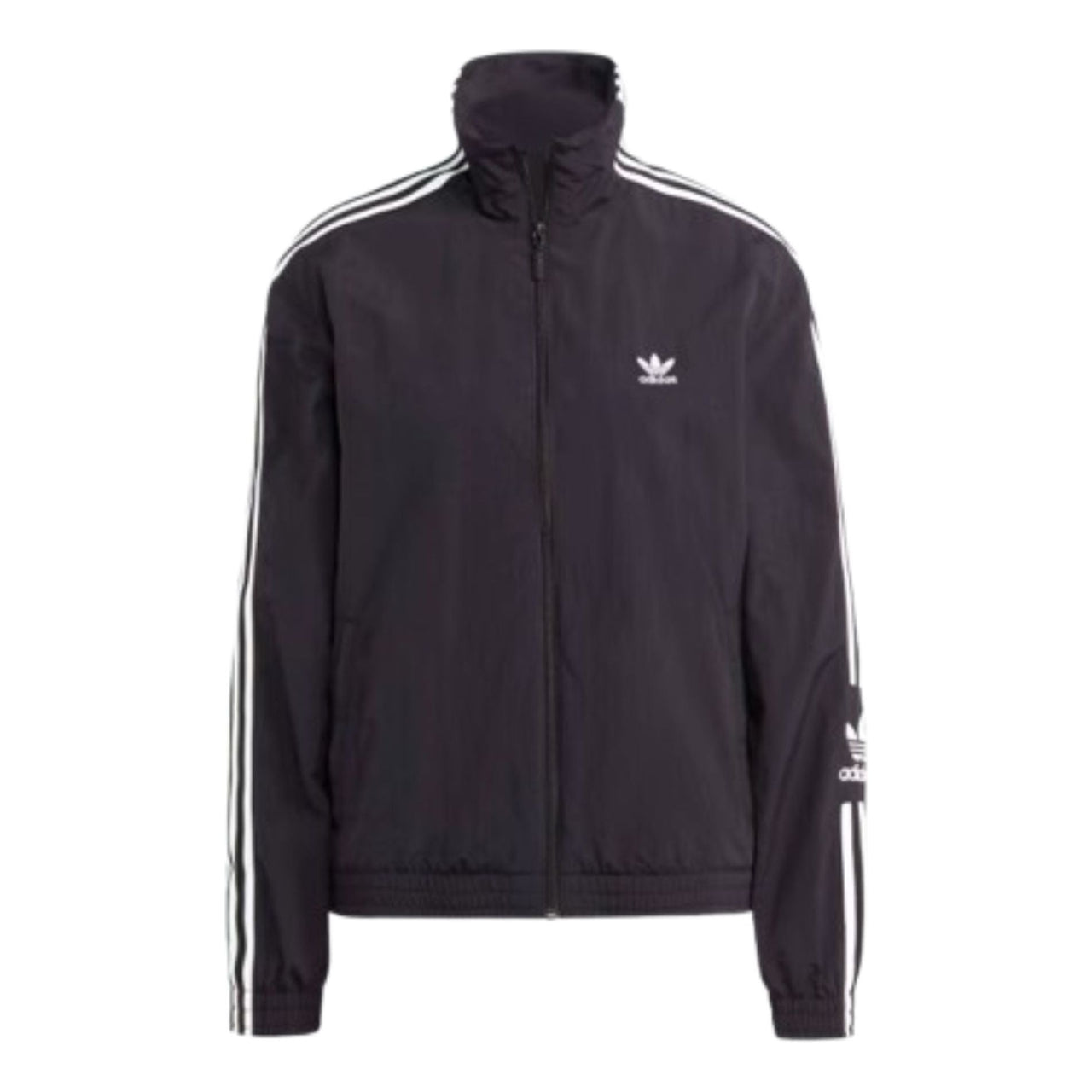 (WMNS) adidas Adicolor Classics Lock-Up Track Jacket Asia Sizing 'Black White' IB7443